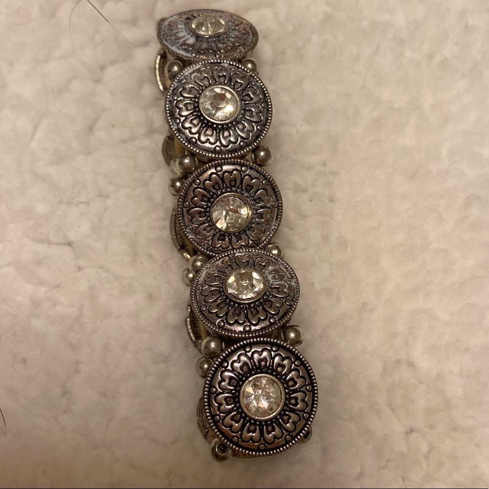 Round Faux Crystal Bracelet